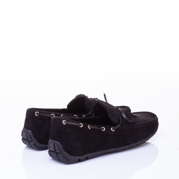 Ανδρικά παπούσια Teviz μαύρα, 4 - Kalapod.gr